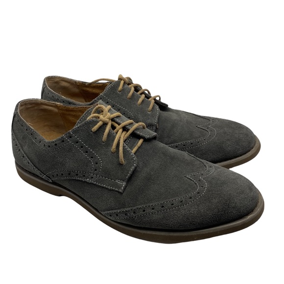 Calvin Klein Faxon Gray Leather Suede 